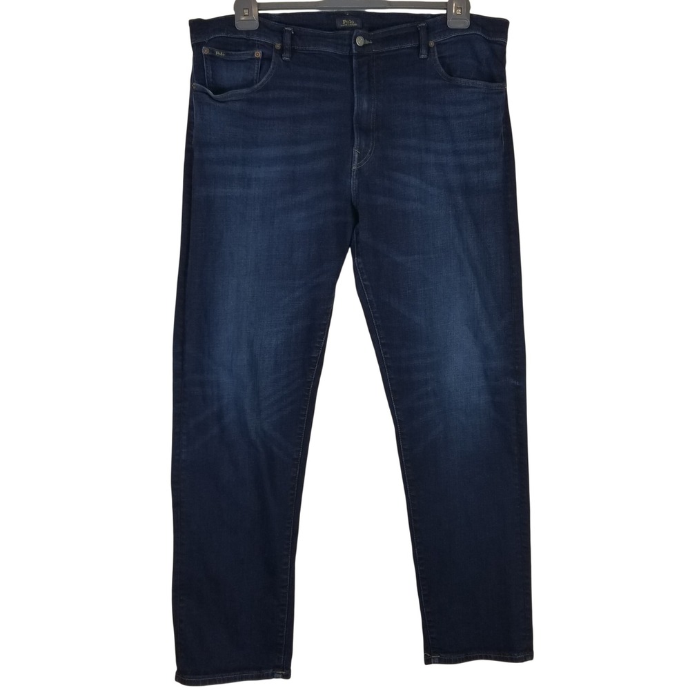 Polo Ralph‎ Lauren Jeans Men 44B x 34 Dark Blue Prospect Straight Indigo Wash